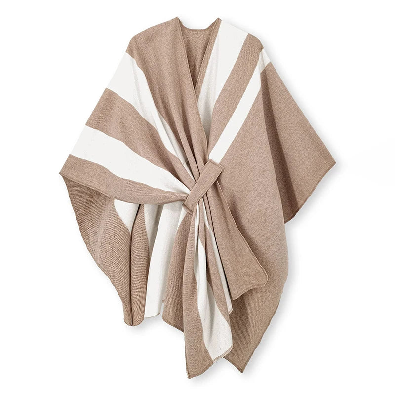 2024 Luxury Winter Poncho for Women – Warm Fashion Shawl Wrap