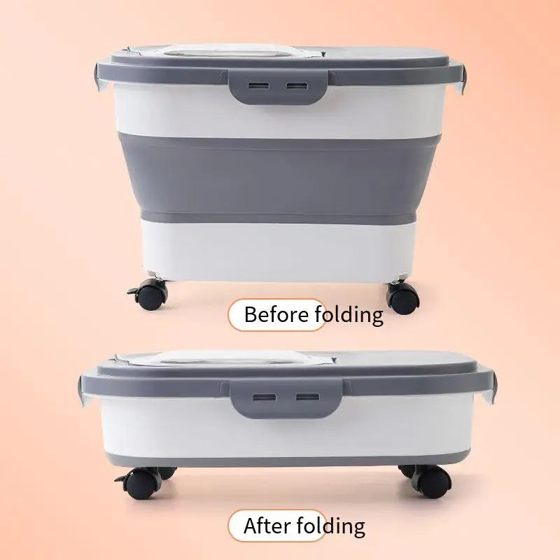 13/33LB Collapsible Cat Dog Food Storage