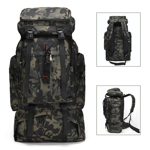 80L Large Capacity Waterproof Camouflage Outdoor Backpack