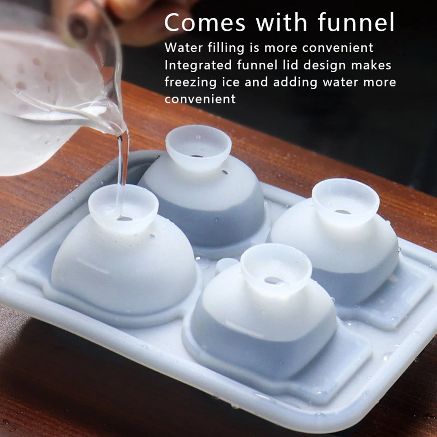 3D Skull Ice Cube Mold Tray with Lid – Silicone Whiskey Molder