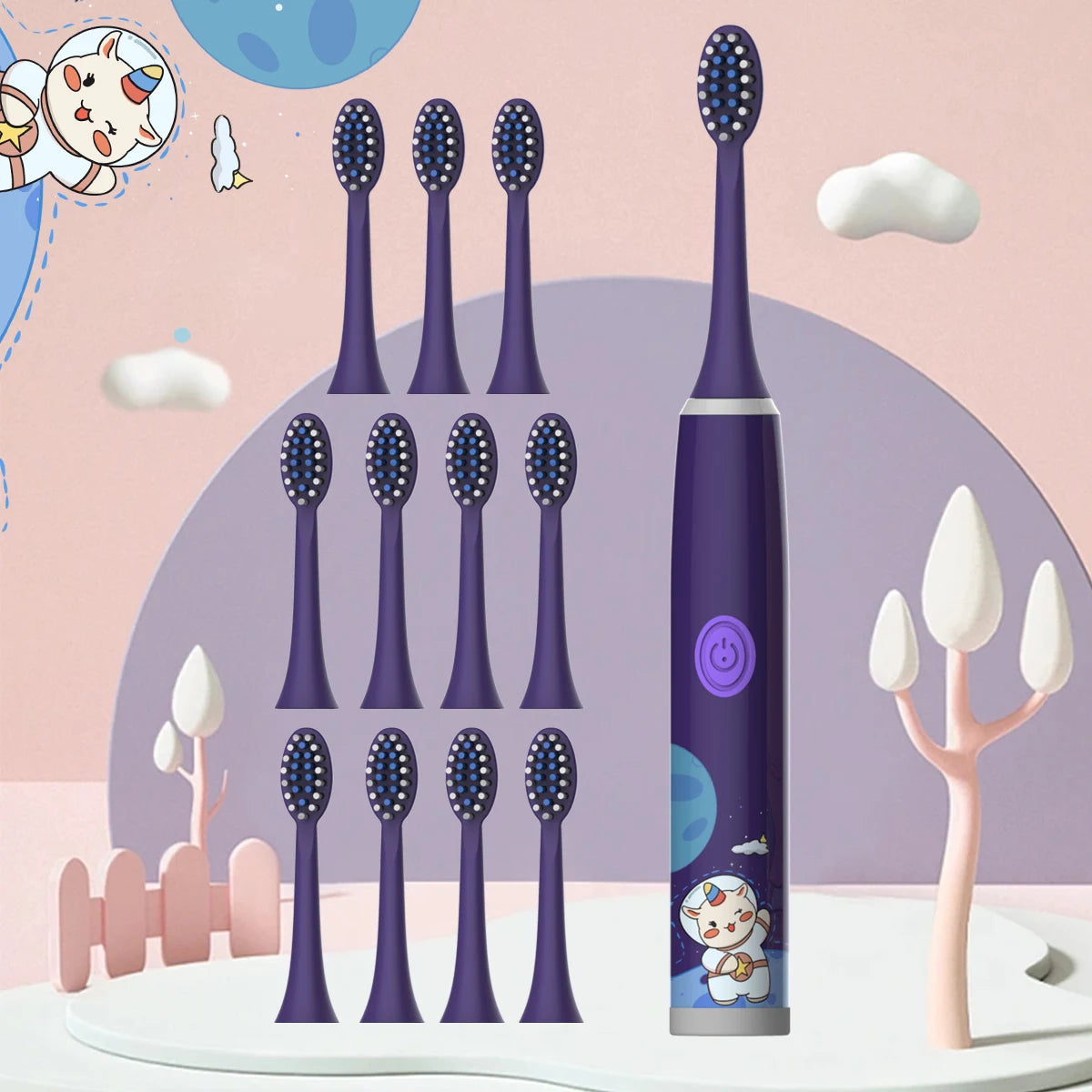Kids Electric Toothbrush Cartoon Design