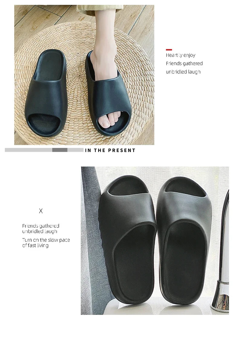 EVA Non-Slip Platform Slide Sandals – Indoor Outdoor Shower Slippers