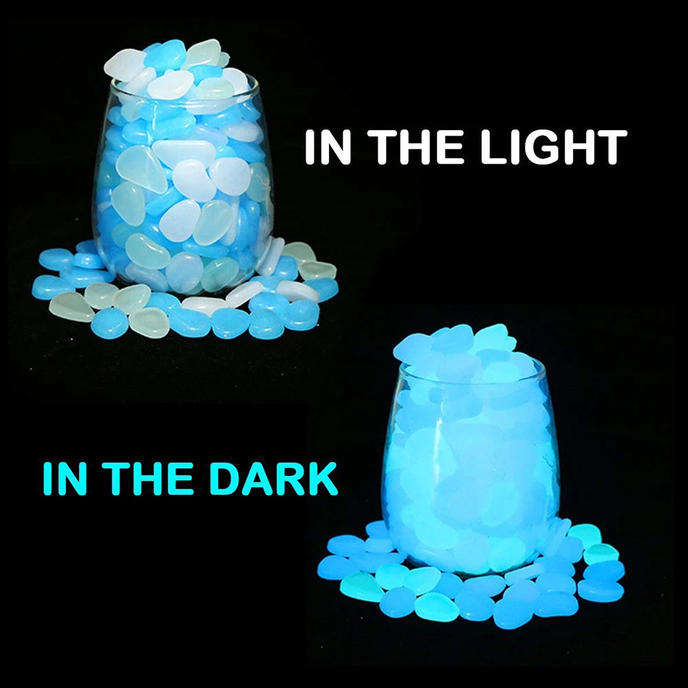 500pcs High Brightness Luminous Stones for Garden & Decor