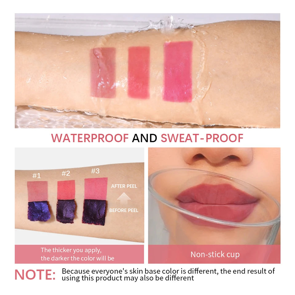 Waterproof Pink Lip Stain - Transfer-Proof & Long-Lasting