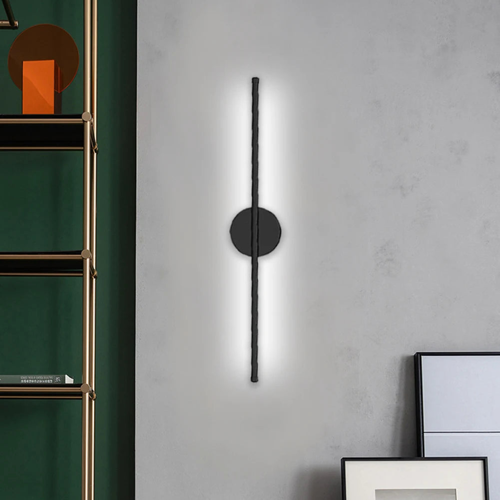 60cm Minimalist Linear LED Wall Sconce – White Light Fixture
