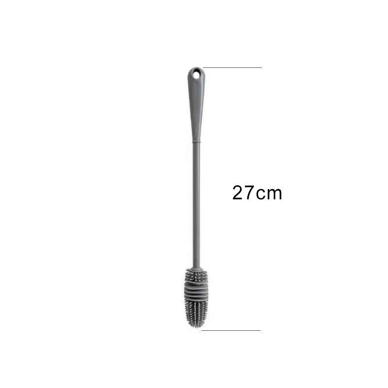 Silicone Milk Bottle Brush – Long Handle Drink Bottle & Glass Cleaner