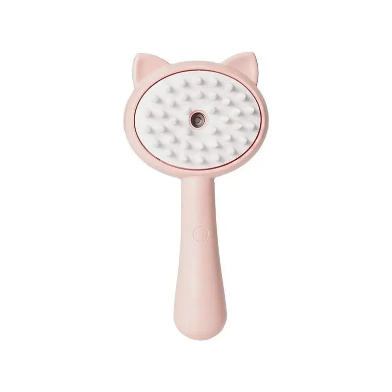 3-in-1 Pet Steam Brush – Grooming, Massage & Hair Removal Tool