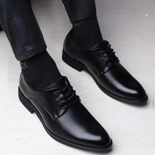 Men’s Height Increasing Shoes – Casual Business Flats 2025