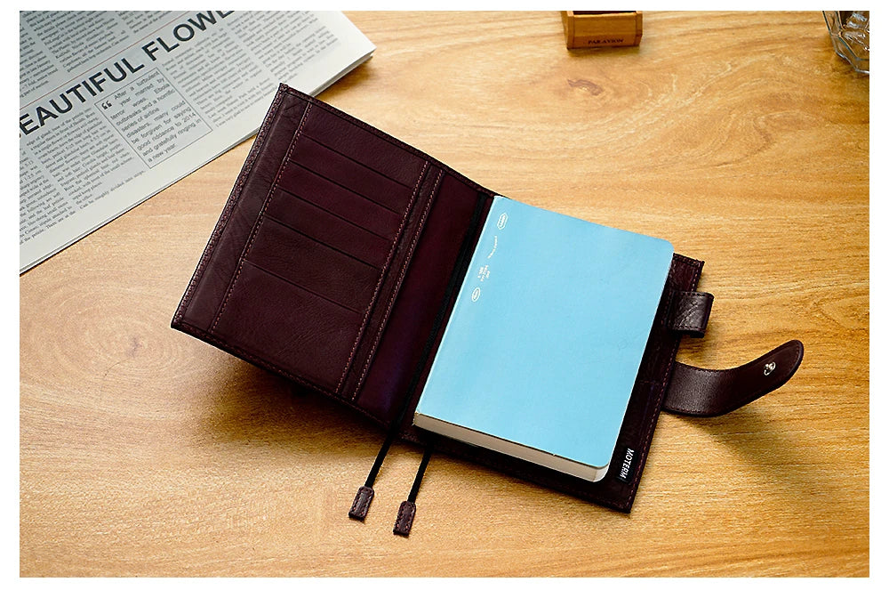 A6 Plus Leather Notebook Cover – Full Grain Vegetable Tanned