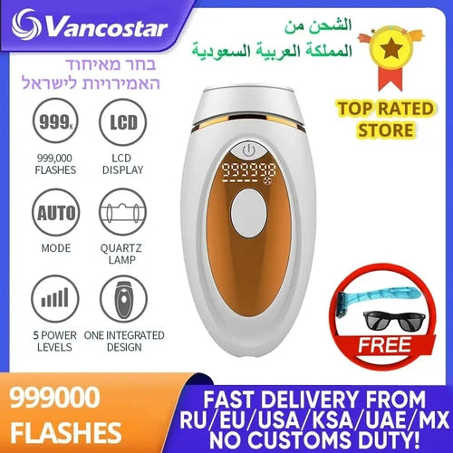 IPL Laser Hair Removal Epilator – Painless Permanent Hair Trimmer