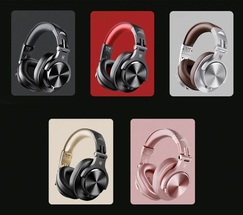 Wired & Wireless Bluetooth 5.2 Over-Ear Headphones with Mic