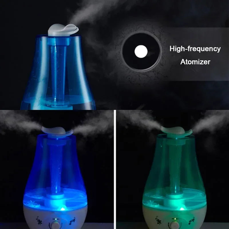 3000ML Ultrasonic Air Humidifier with Double Sprayers – Large Mist