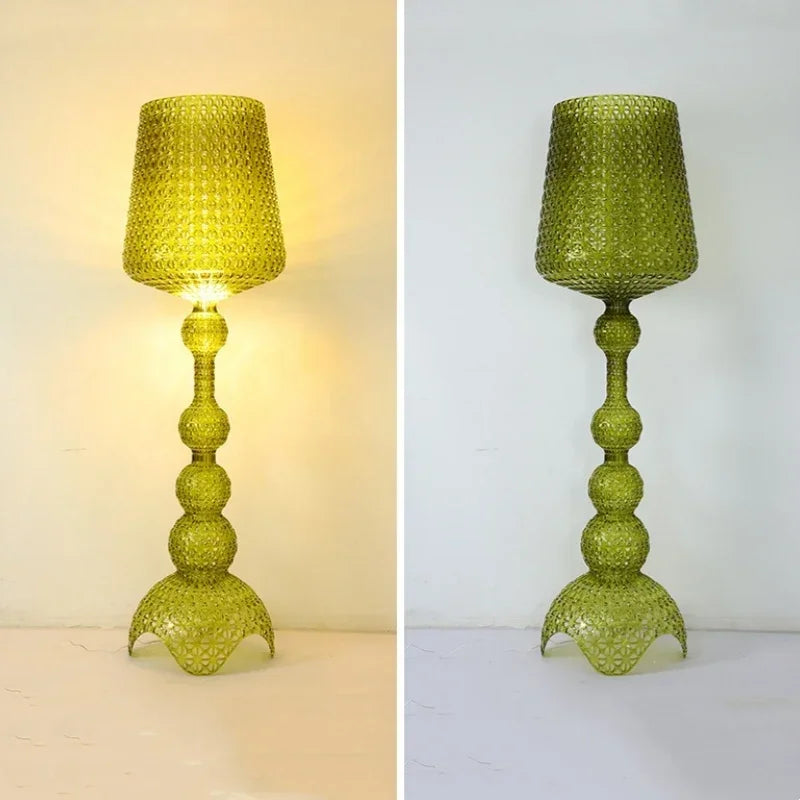 Italian Designer Hollow Goblet Acrylic Floor Lamp