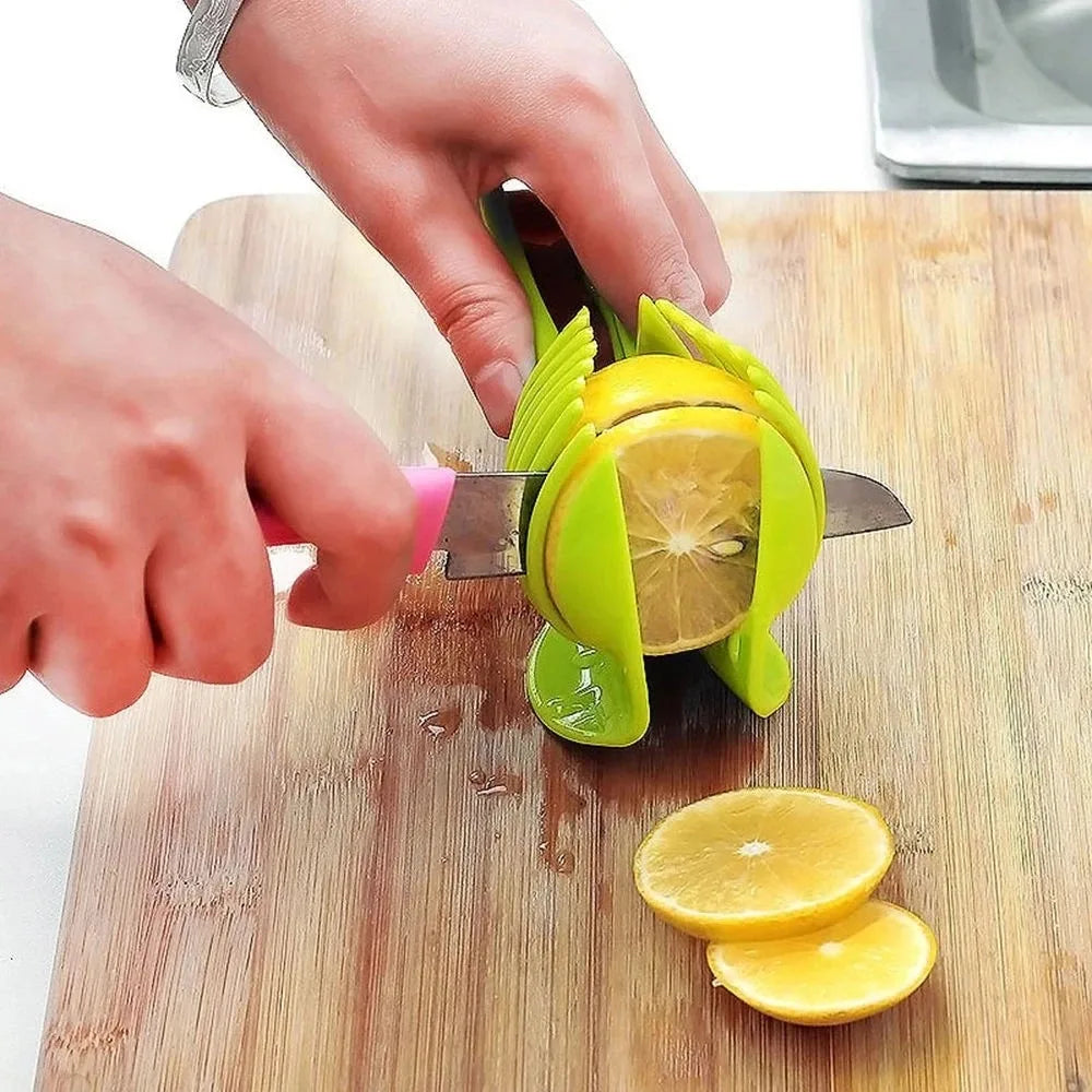 Stainless Steel Handheld Orange, Lemon, Tomato & Onion Slicer