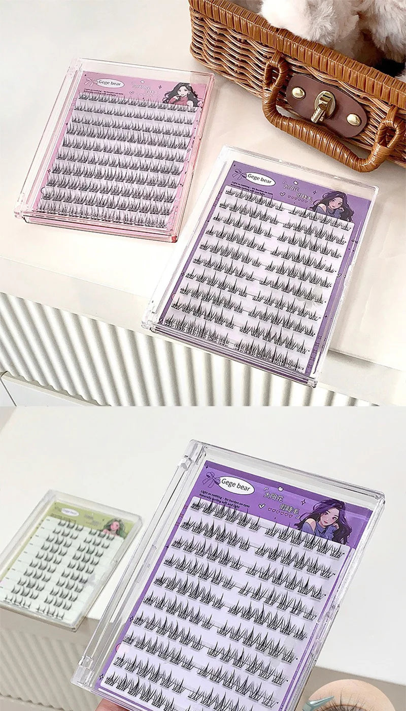 Cartmela No-Glue False Eyelashes - Easy, Natural Look with Sunflower Design