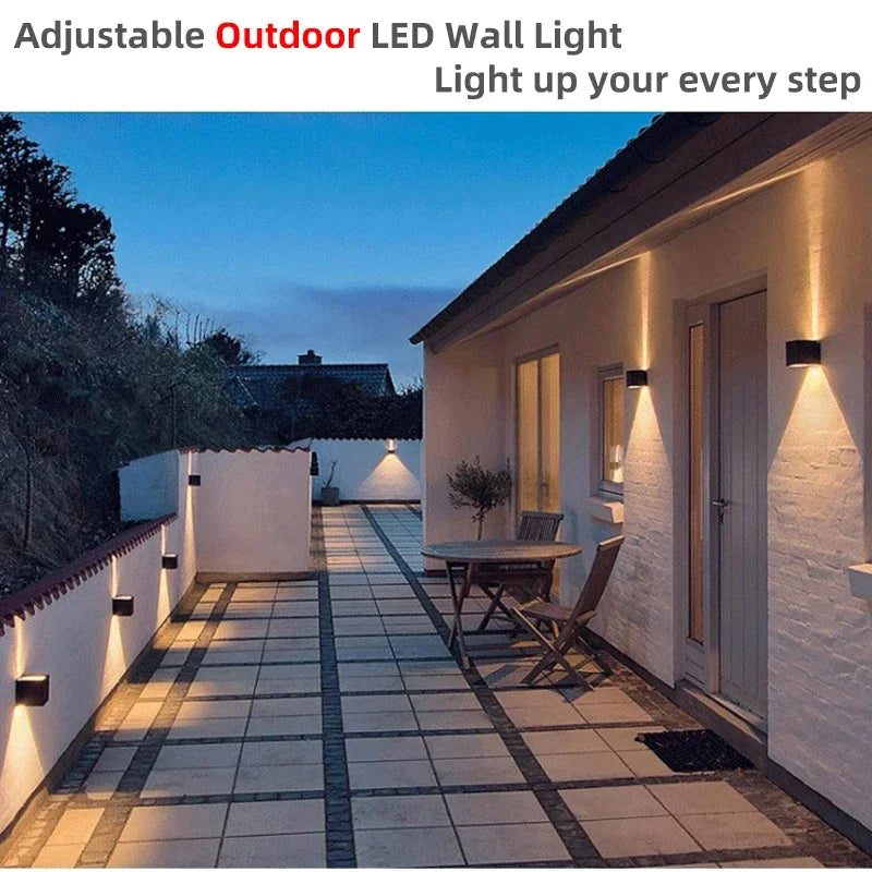 Waterproof Aluminum LED Wall Lamp – 12W/24W Indoor Outdoor Light