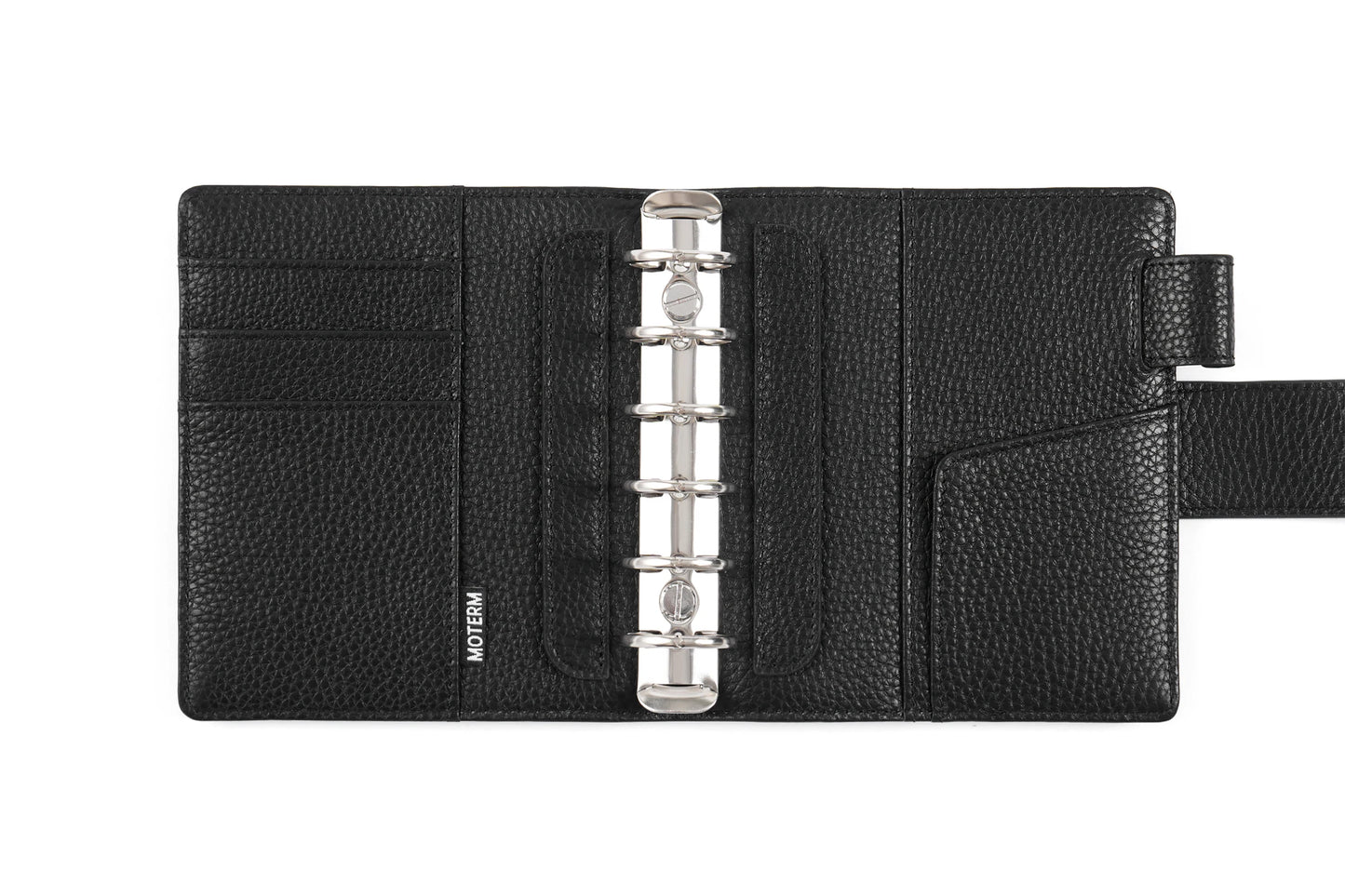 Elite Pocket A7 Rings Planner Cover – Pebbled Grain Leather, 25mm Rings