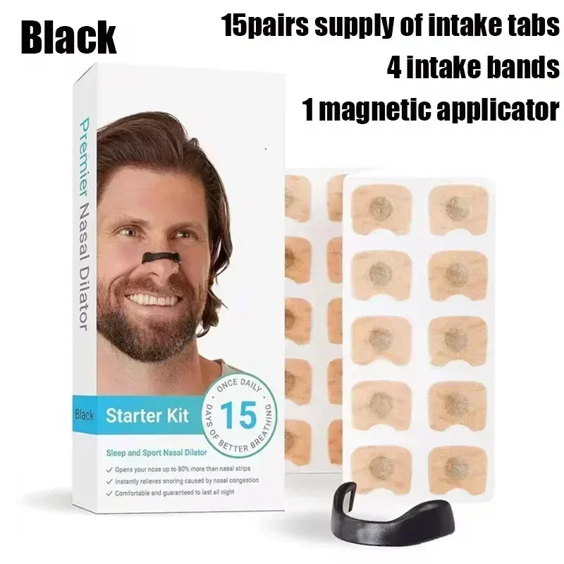 15 Pairs Magnetic Nasal Breathing Dilators Kit