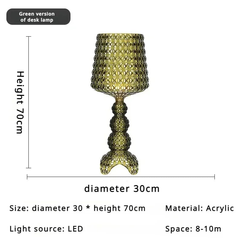 Italian Designer Hollow Goblet Acrylic Floor Lamp