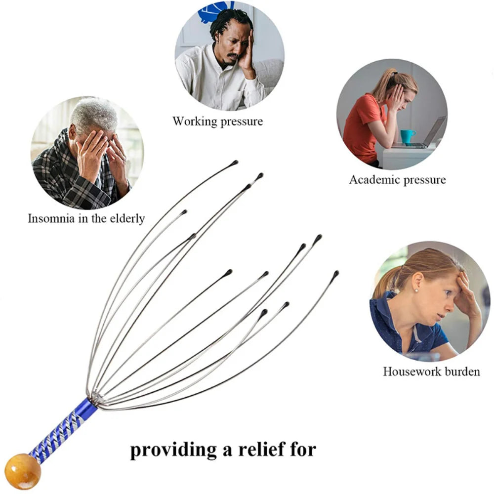 Octopus Scalp Massager – Relaxing Head Scratcher for Stress Relief