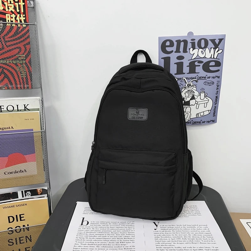 Fashion Waterproof Nylon Backpack – Schoolbag for Teens & Students