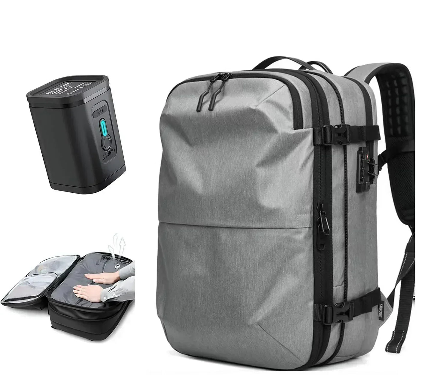 Cartmela 60L Vacuum Compression Backpack with Pump