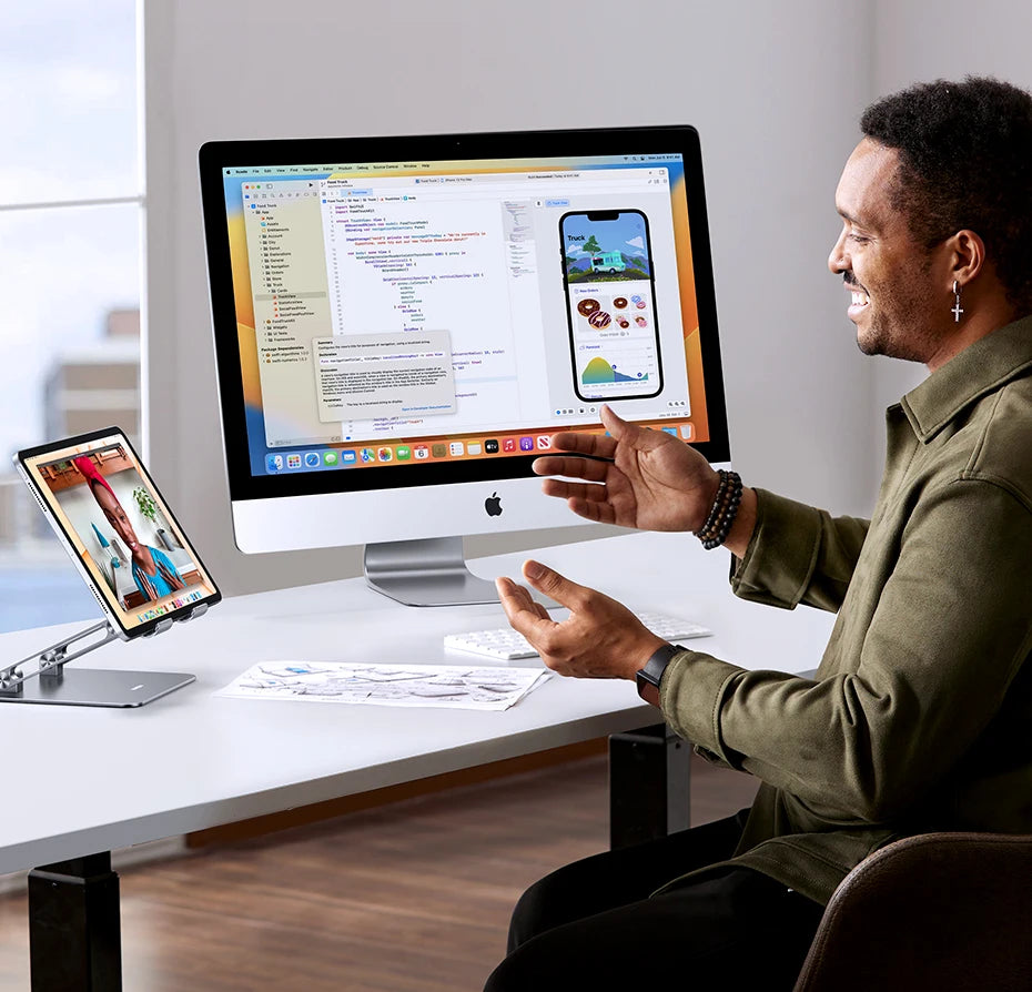 Aluminum Tablet & Phone Stand – Adjustable Holder for Desk