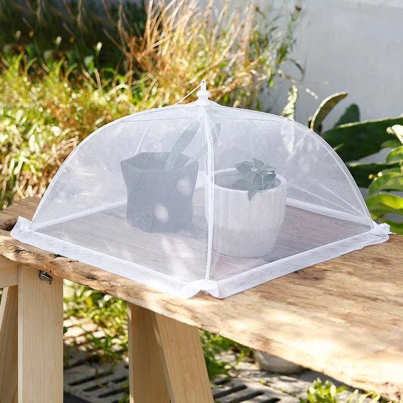 Foldable Mesh Food Cover – Washable Insect-Proof Dish Protector