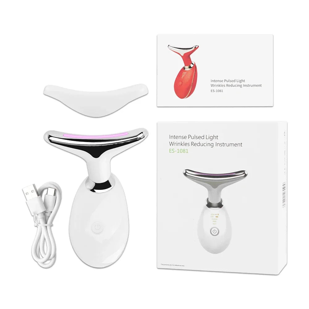 EMS Face & Neck Lift Device – LED Therapy & Anti-Wrinkle Massager