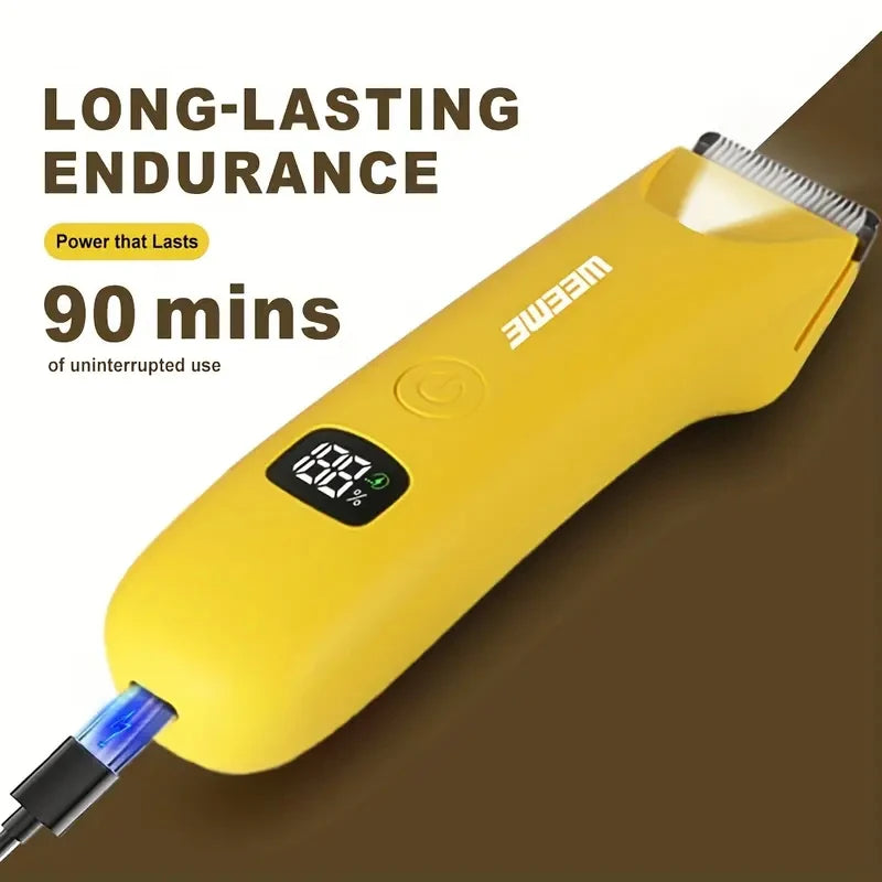 Precision LED Bikini & Body Trimmer – USB Rechargeable, LCD Display