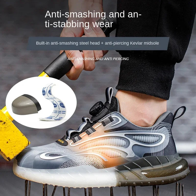 Cartmela Steel Toe Safety Shoes for Men – Breathable