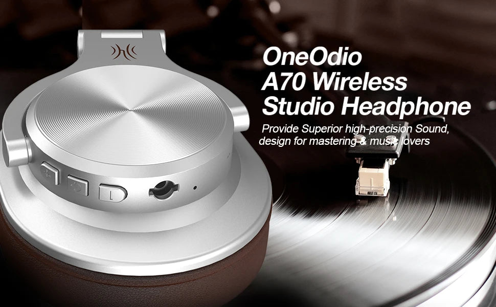 Wired & Wireless Bluetooth 5.2 Over-Ear Headphones with Mic