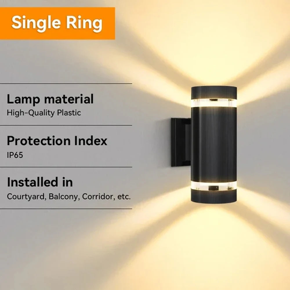 Outdoor Waterproof Street Wall Light – LED E27 Bulb Fixture