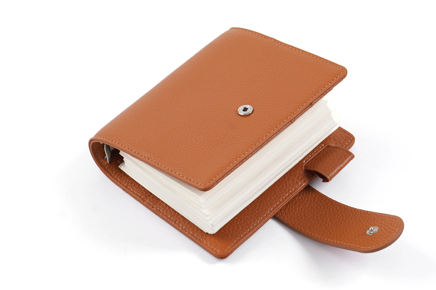 Elite Pocket A7 Rings Planner Cover – Pebbled Grain Leather, 25mm Rings