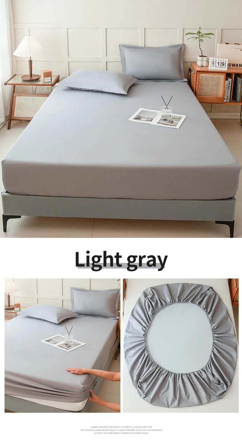 Waterproof Fitted Bed Sheet – 360° Elastic Mattress Protector