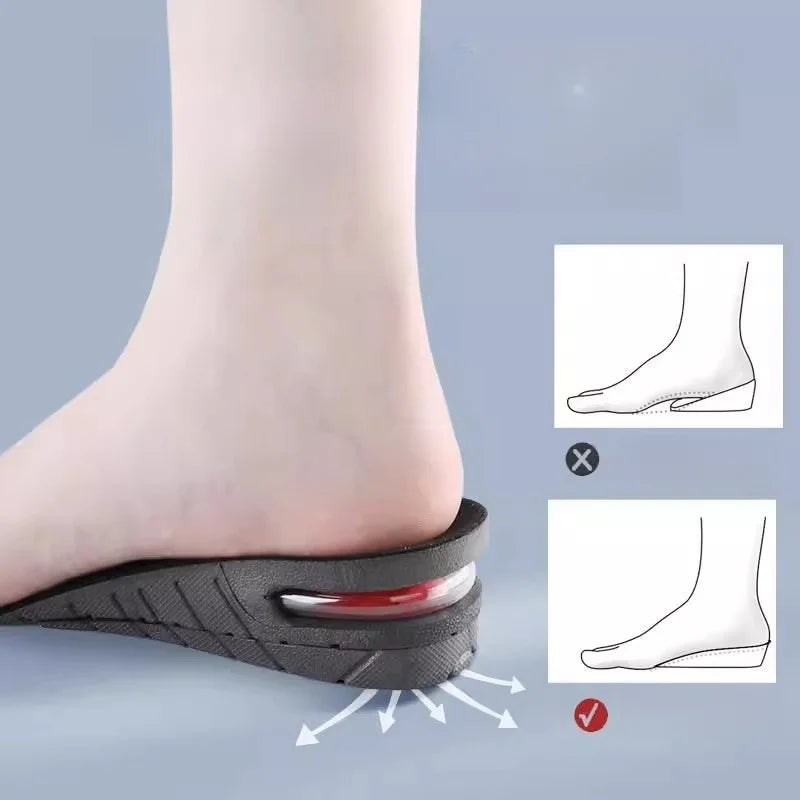 Invisible Inner Elevated Insoles with Air Cushion – One Pair