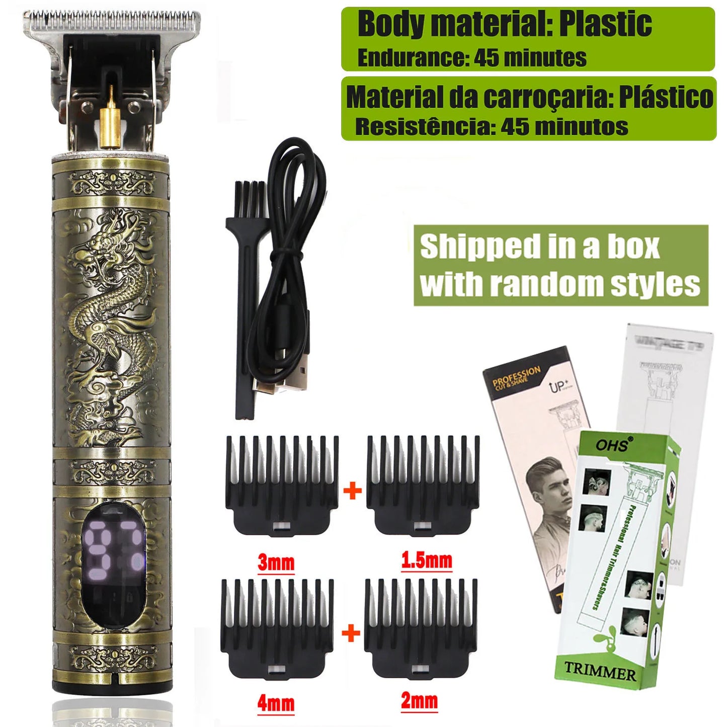 T9 Hair Clipper Zero Gap Trimmer
