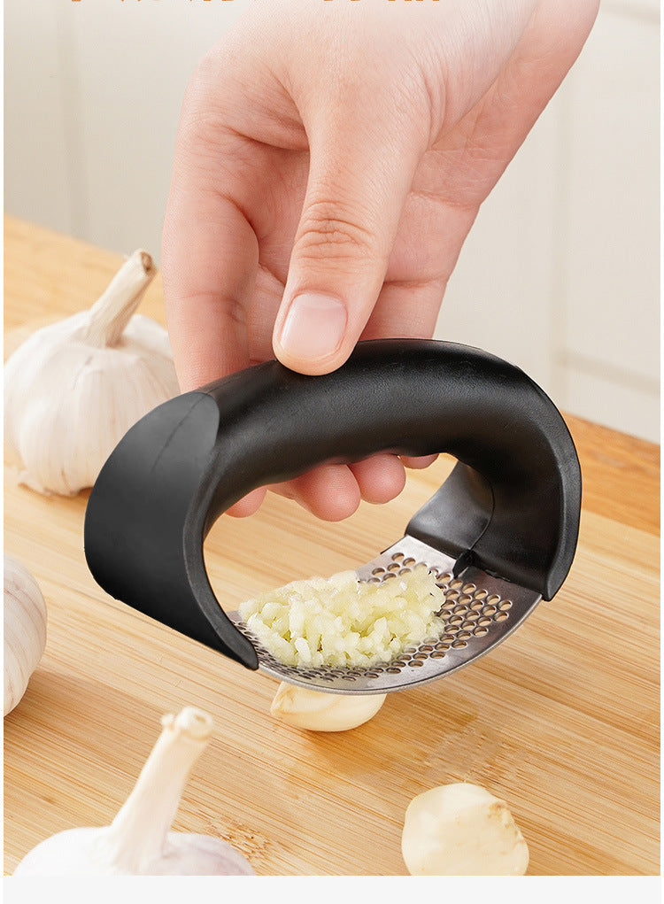 Stainless Steel Garlic Press – Manual Mincer for Chopping Garlic & Vegetables