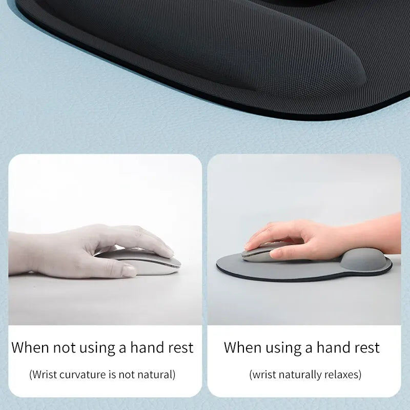 Colorful Large Wrist Mouse Pad – Thickened Non-Slip EVA Wrist Support