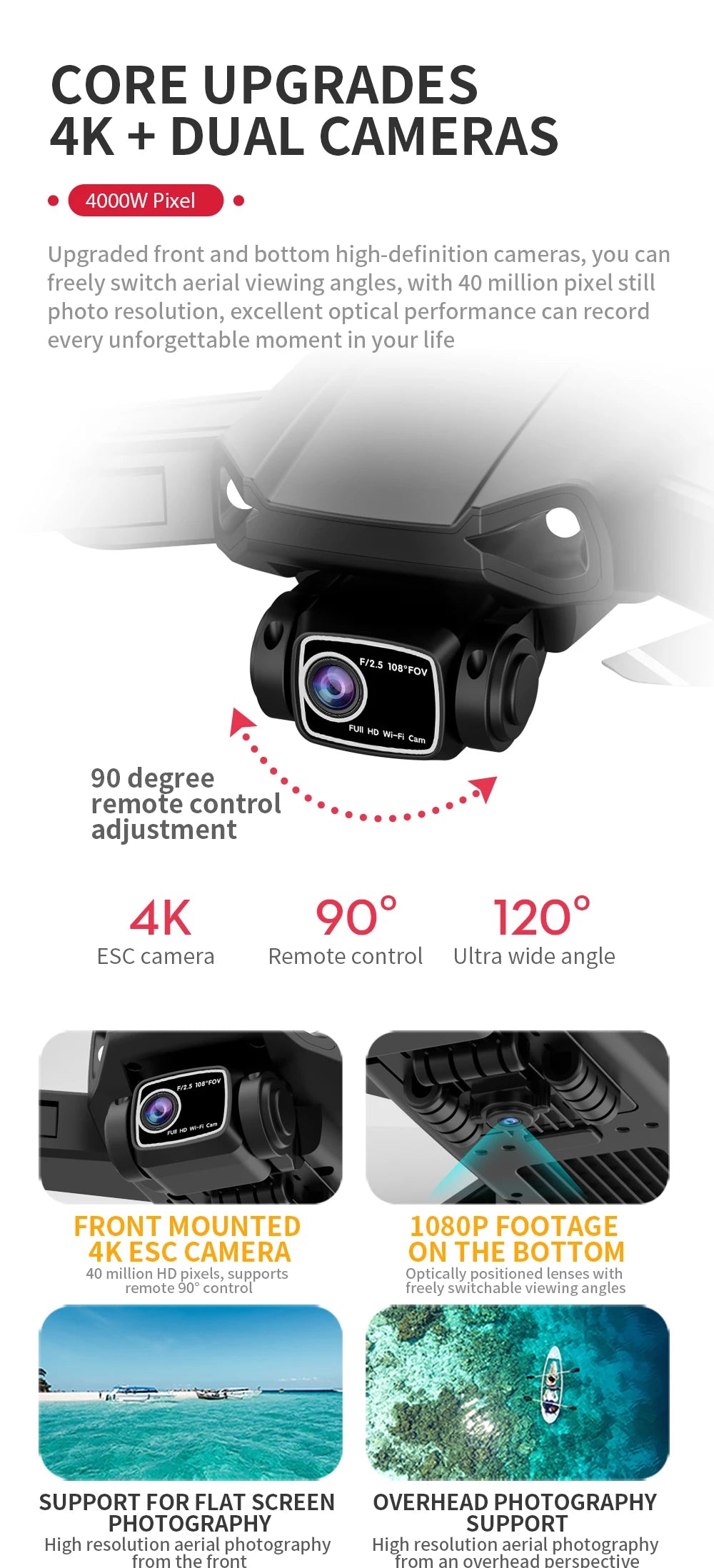 Cartmela L900 Pro SE 4K GPS Drone – Foldable 5G FPV Quadcopter