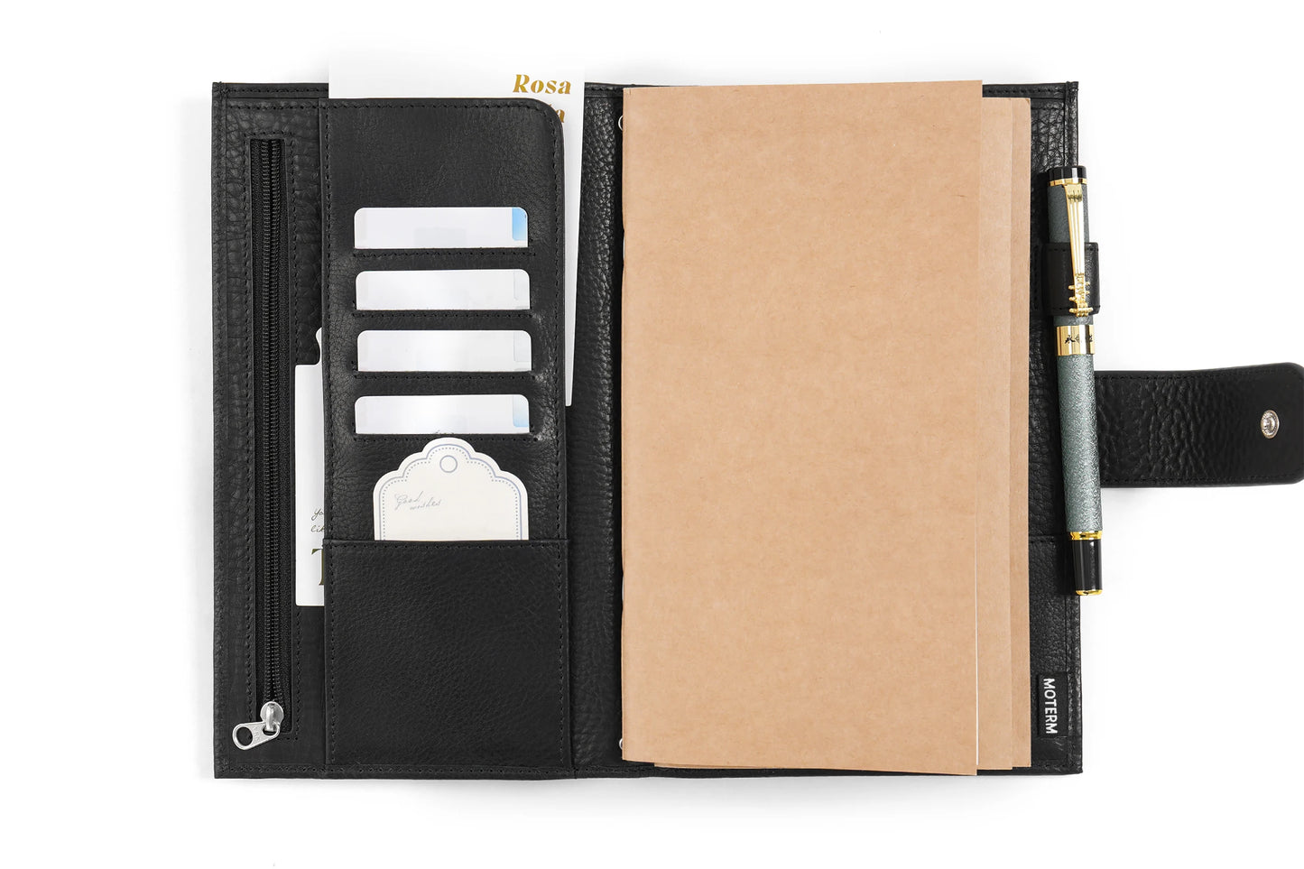 Vegetable Tanned Leather Travel Notebook – Standard Planner Cover