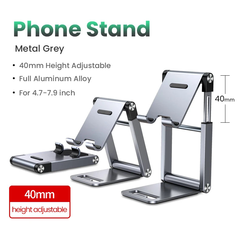 Aluminum Tablet & Phone Stand – Adjustable Holder for Desk