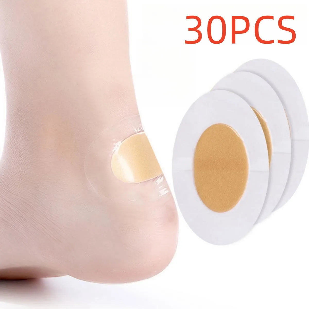 30pcs Gel Heel Protectors – Blister Pads & Foot Pain Relief Stickers