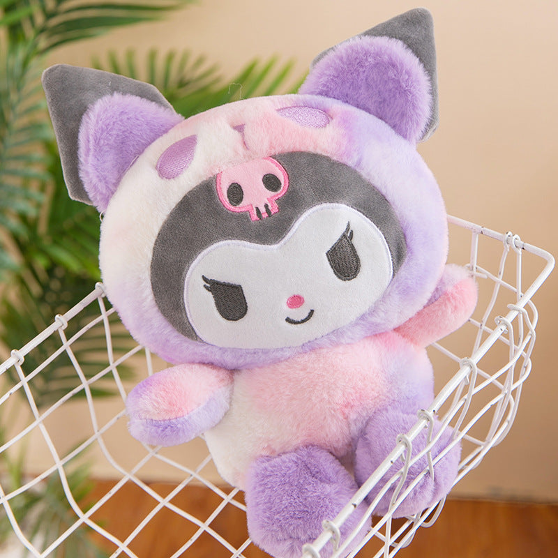 Sanrio 25cm Plush Toy – Kuromi & Cinnamoroll Soft Stuffed Doll Pillow for Kids