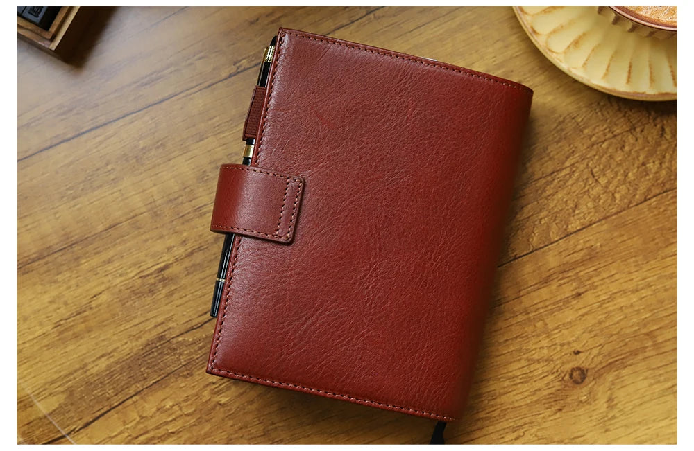 A6 Plus Leather Notebook Cover – Full Grain Vegetable Tanned