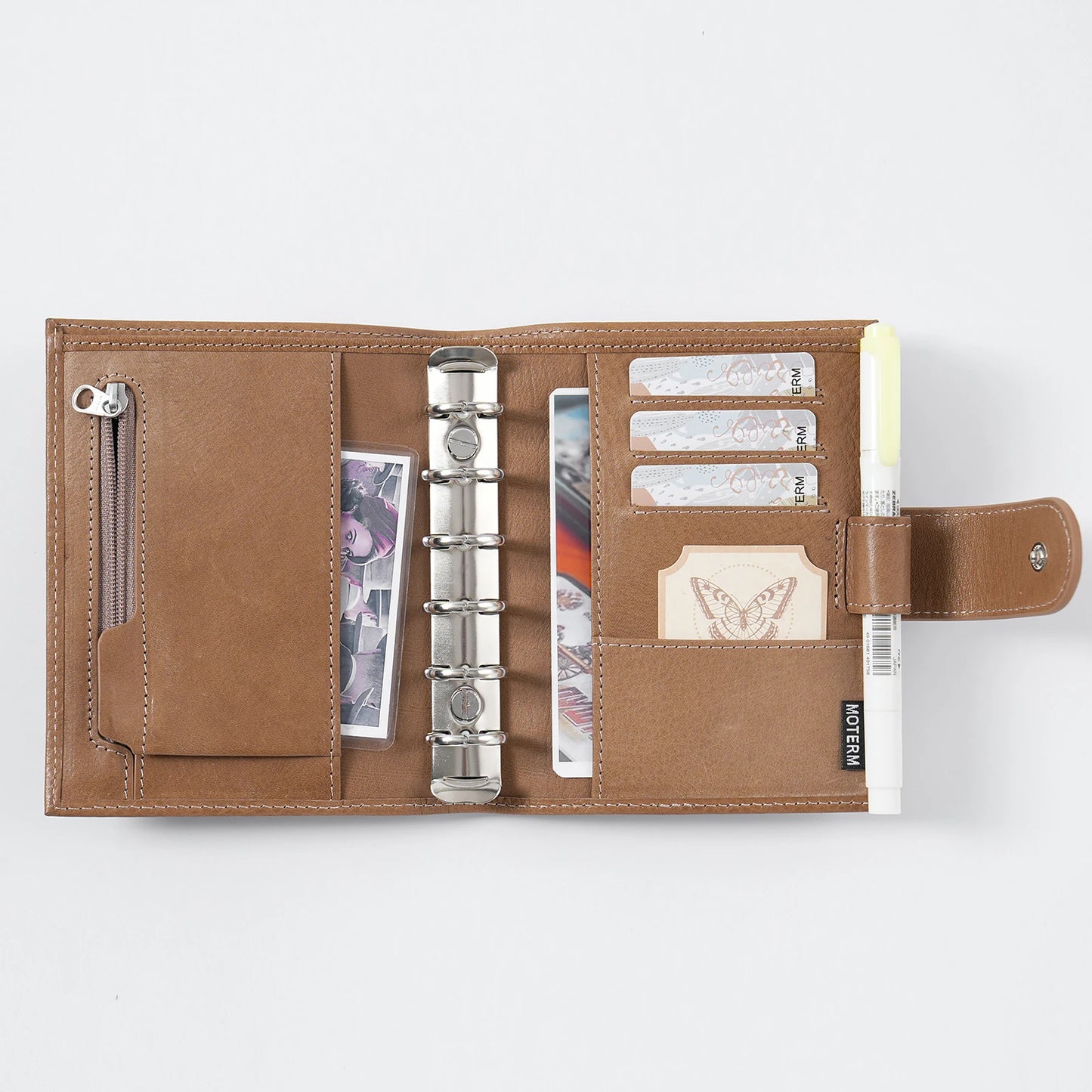 Pocket Size Rings Planner – Full Grain Vegetable Tanned Leather