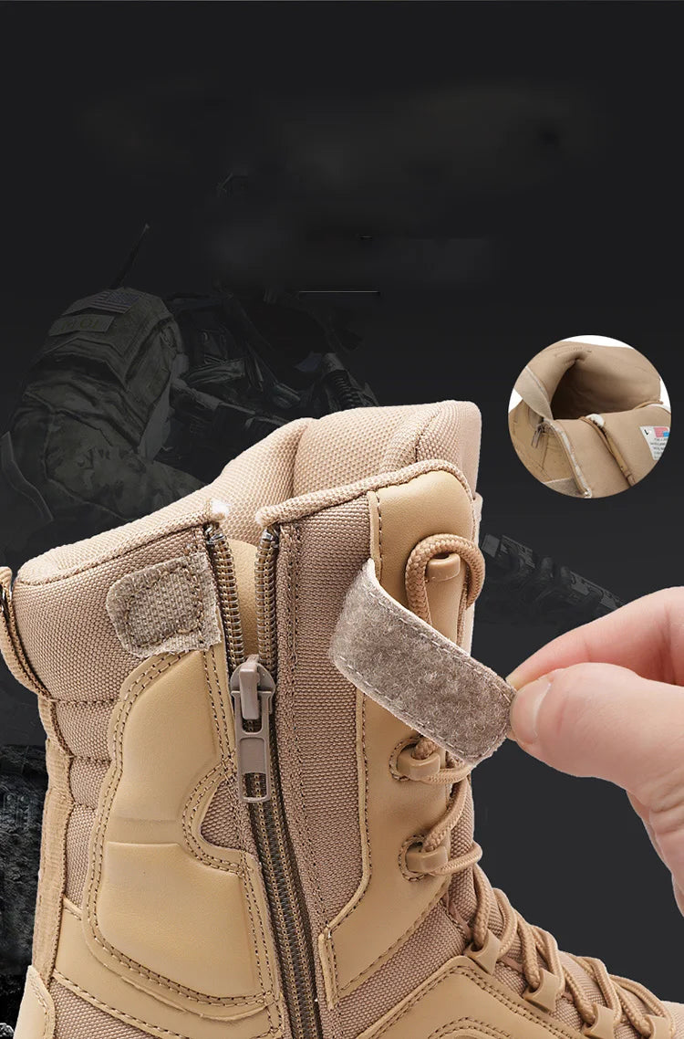 Special Forces Desert Combat Tactical Men's Tall Boots