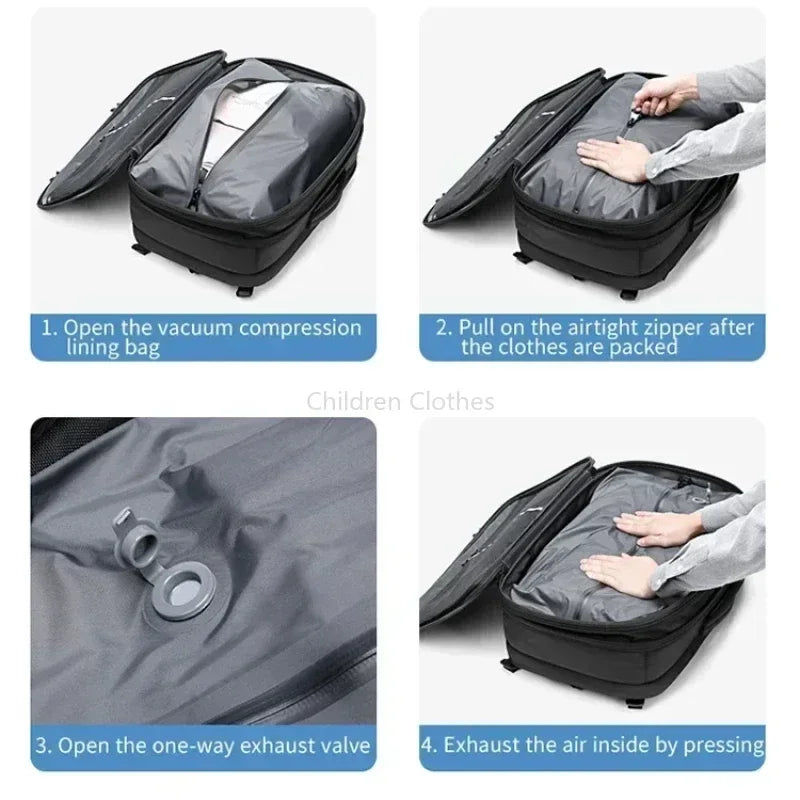 Cartmela 60L Vacuum Compression Backpack with Pump