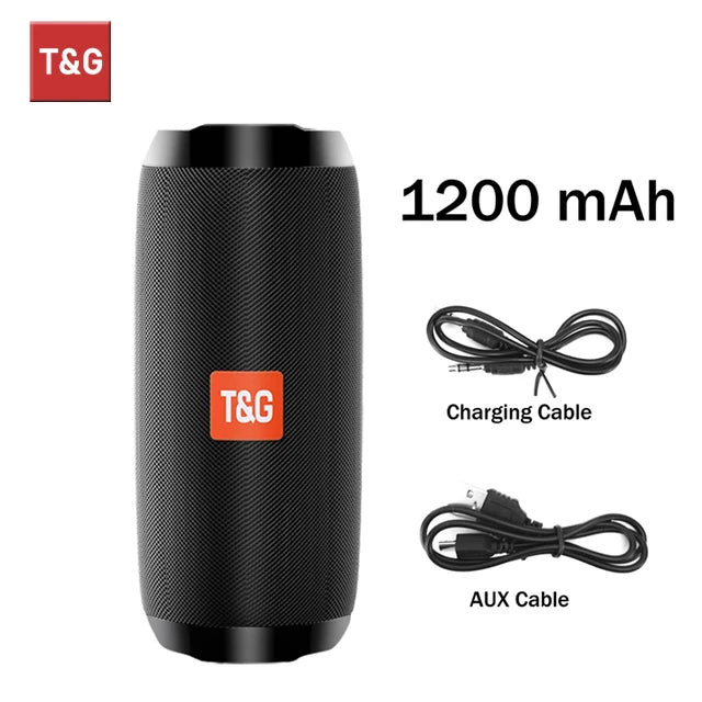 T&G TG117 Bluetooth Speaker Portable Waterproof Outdoor Stereo TWS