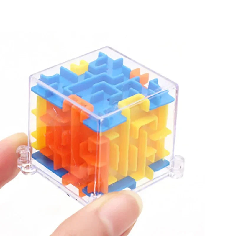 3D Maze Magic Cube Puzzle Toy with Rolling Ball for Kids & Adults